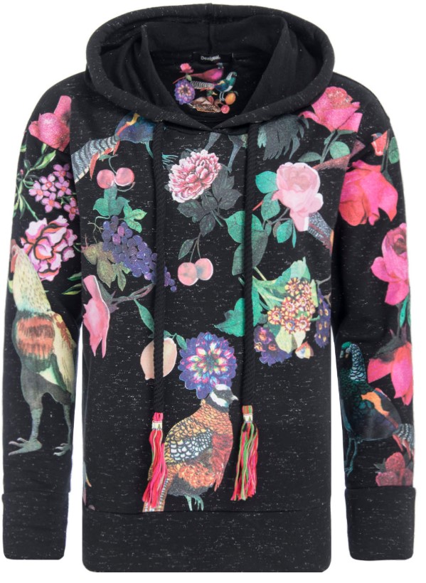 floral hoodie